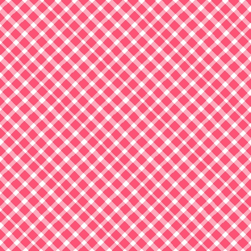 [Y4293-4 Light Red] Love is in the Air Diagonal Plaid Light Red