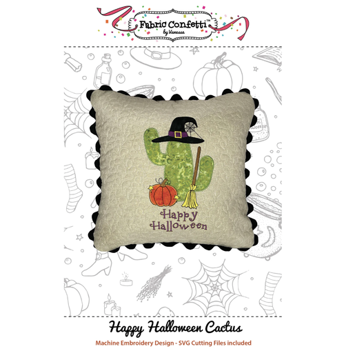 [Happy Halloween Cactus] Happy Halloween Cactus Pillow Pattern