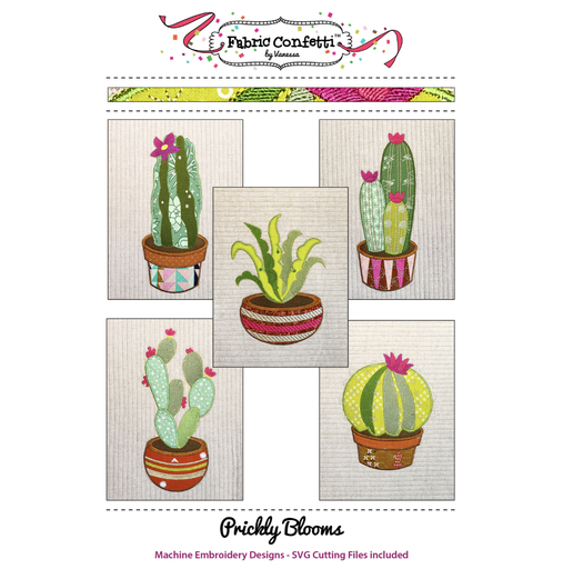 [Prickly Blooms] Prickly Blooms for Machine Embroidery Pattern